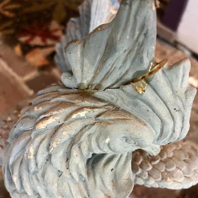 Lot of 6 Decorative Outdoor Roosters