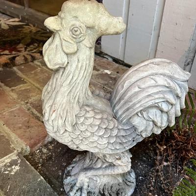 Lot of 6 Decorative Outdoor Roosters