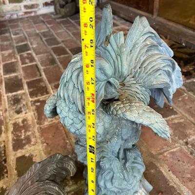 Lot of 6 Decorative Outdoor Roosters