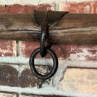 Antique Primitive Wood and Iron Oxen Cattle Horse Yoke