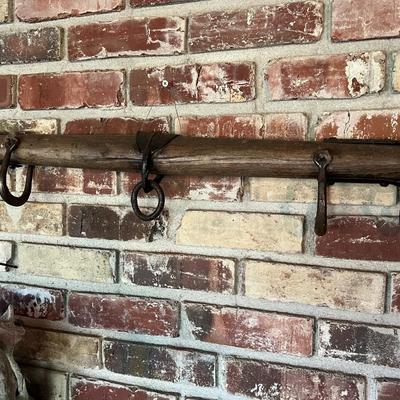 Antique Primitive Wood and Iron Oxen Cattle Horse Yoke