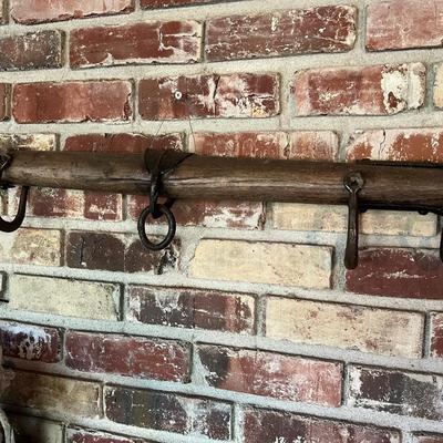 Antique Primitive Wood and Iron Oxen Cattle Horse Yoke