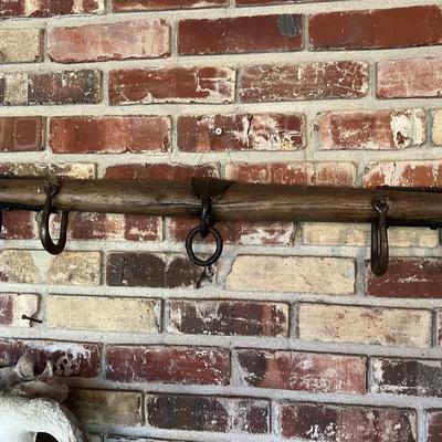 Antique Primitive Wood and Iron Oxen Cattle Horse Yoke