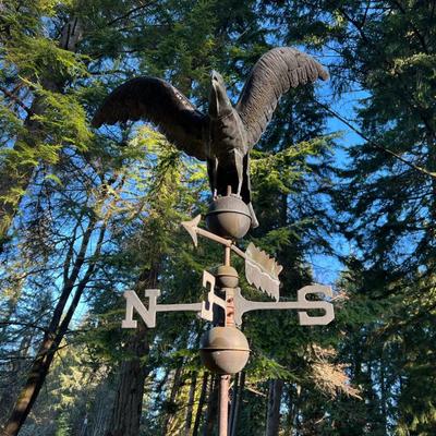 Vintage Raven Crow Metal Weathervane