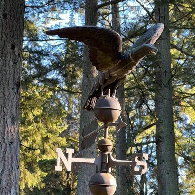 Vintage Raven Crow Metal Weathervane