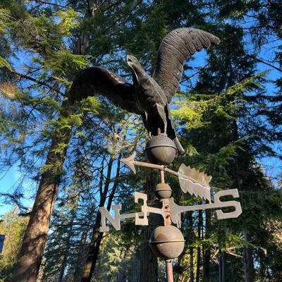 Vintage Raven Crow Metal Weathervane