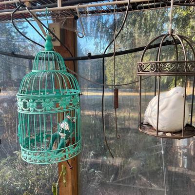 Lot of 13 Vintage Birdcages of Varying Styles and Sizes