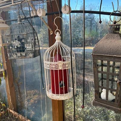 Lot of 13 Vintage Birdcages of Varying Styles and Sizes