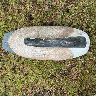 Beautiful Vintage Painted Wood Goose