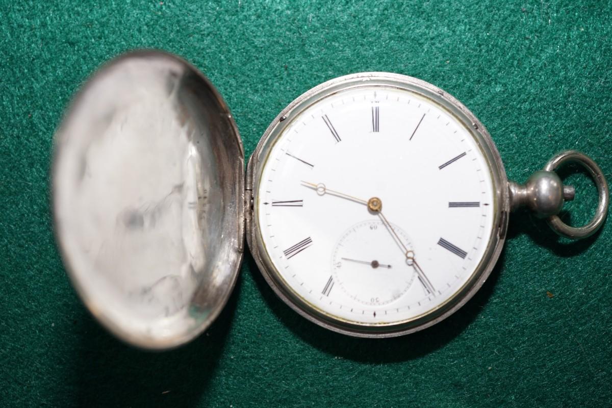 ANTIQUE ENGLISH RAILWAY TIMEKEEPER KEY WIND POCKET WATCH M.J.TOBIAS ...