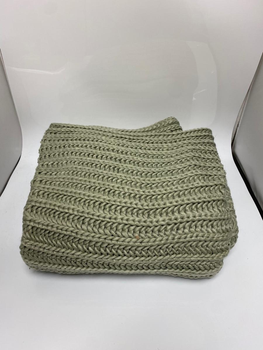 Olive Sage Green Chunky Knit Throw Blanket Threshold Target