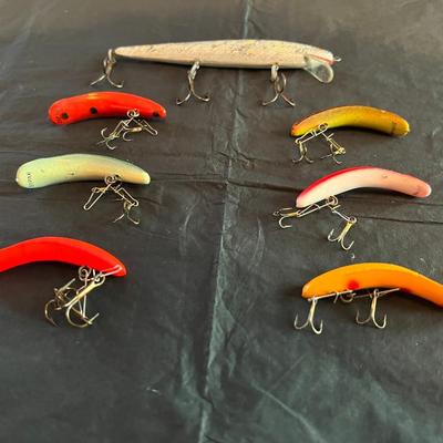 Lot of 7 Vintage Fishing Lures Made in Japan