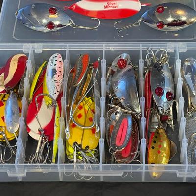 Large Lot of Fishing Metal Spoon Lures