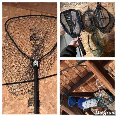 Large Lot of Assorted Fishing Nets and Cages
