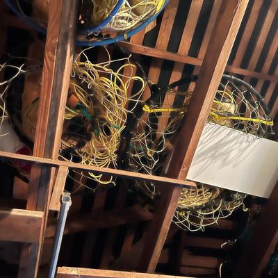 Large Lot of Assorted Fishing Nets and Cages