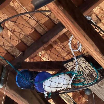 Large Lot of Assorted Fishing Nets and Cages
