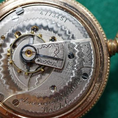 ANTIQUE GP WALTHAM POCKET WATCH 1883 ENGRAVED HUNTERS CASE