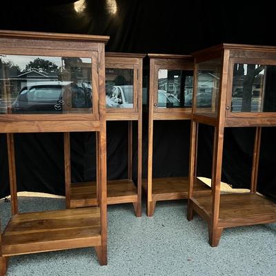 Modern jewelry display cases (set of 4)