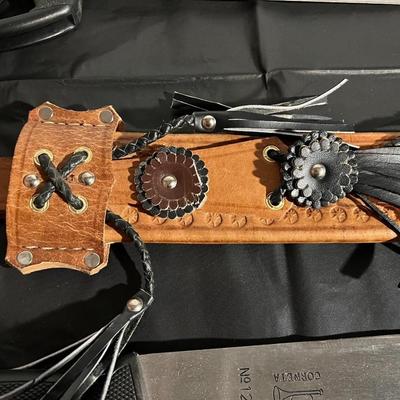 Lot of 2 Machete incl. Corneta No 127 with Decorative Leather Sheath