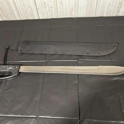 Lot of 2 Machete incl. Corneta No 127 with Decorative Leather Sheath