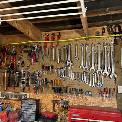 Large Lot of Assorted Tools incl. Wrenches, Screwdrivers, Clamps, Hammers, and More