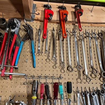 Large Lot of Assorted Tools incl. Wrenches, Screwdrivers, Clamps, Hammers, and More