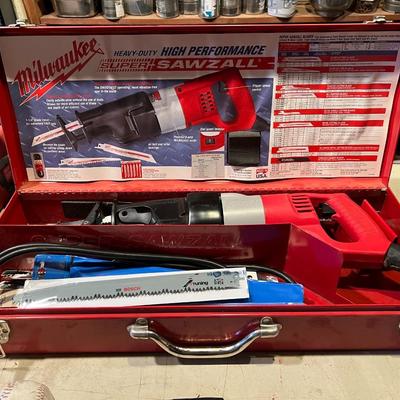 Milwaukee Sawzall In Case Very Good Condition