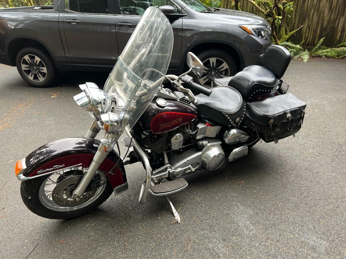 Classic 1988 Harley Davidson Heritage Softail Motorcycle