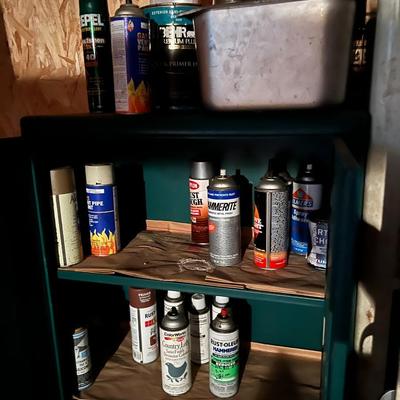 Huge Lot of Art Painting Supplies incl. Easles, Canvases, Paintbrushes, and Assorted Paint