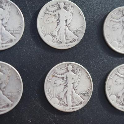 WALKING LIBERTY HALF DOLLARS 1942-1945/ ONE 1929s