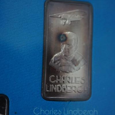 HAMILTON MINT "OUR GREATEST AMERICANS" .999 TROY OUNCE SILVER BARS FIVE