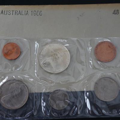 AUSTRALIA 1966 MINT COIN SET /QUEEN ELIZABETH/ ORIGINAL PACK