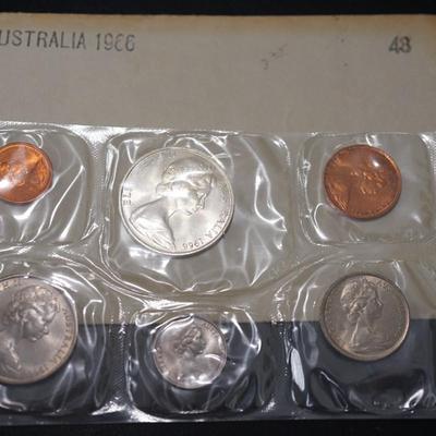 AUSTRALIA 1966 MINT COIN SET /QUEEN ELIZABETH/ ORIGINAL PACK