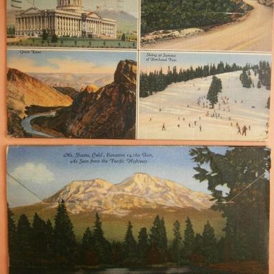 (2) US Postcard Folders, "Highway U.S.40"