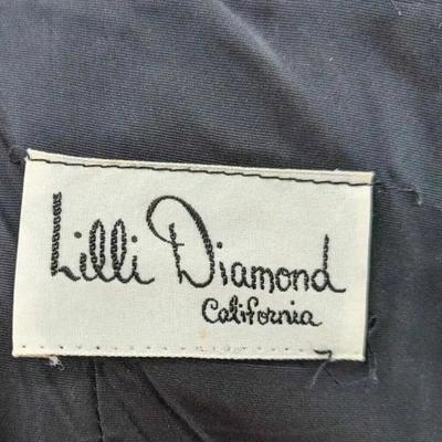 Vtg 1960's Lilli Diamond Californis Bombshell Cocktail dress Rhinestone