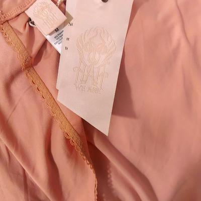 Hah Dress Antique Pink  Maxi Plunge Back Soft Jersey