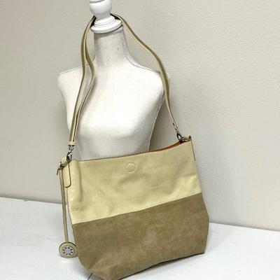SYNDEY LOVE ~ Leather & Suede Tote Bag With Adjustable Strap ~ Like New