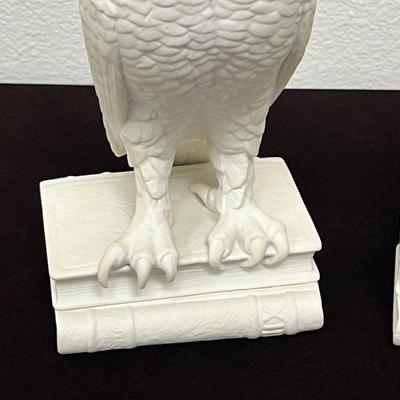 BOEHM ~ Pair (2) ~ Porcelain Owl Bookends