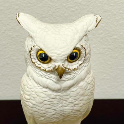 BOEHM ~ Pair (2) ~ Porcelain Owl Bookends