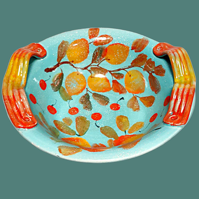 Turquoise Handled Bowl