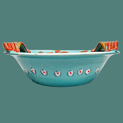 Turquoise Handled Bowl