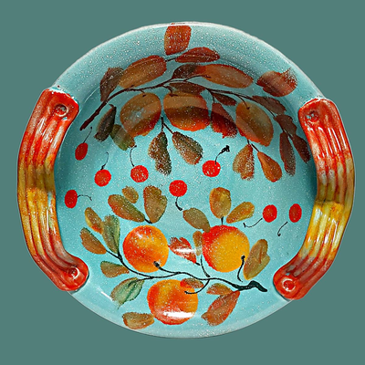 Turquoise Handled Bowl