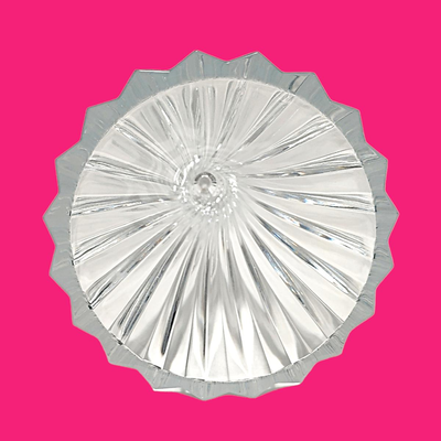 Lead Crystal Twisted Starburst Vase