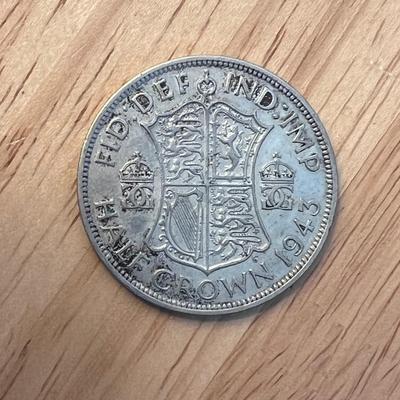 1943 George VI Wartime Silver Crown -Silver