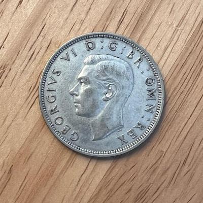 1943 George VI Wartime Silver Crown -Silver