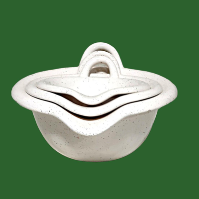 Speckled White Nesting Bowls