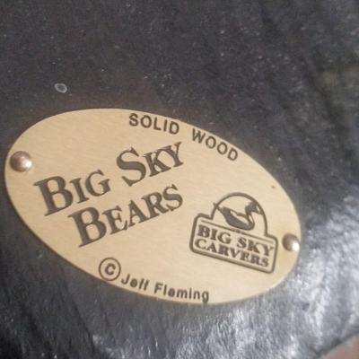 Big Sky carved wooden BEAR