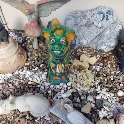 12 inch ceramic asian foo dog fir garden