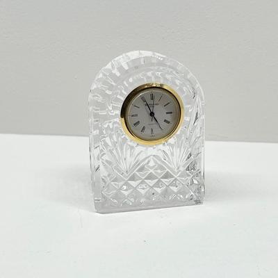 WATERFORD ~ Small Crystal Clock ~ *Read Details