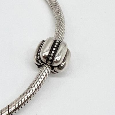 PANDORA ~ 925 ~ 7.5â€ Bracelet ~ Plus (2) Clips & (1) Bead
